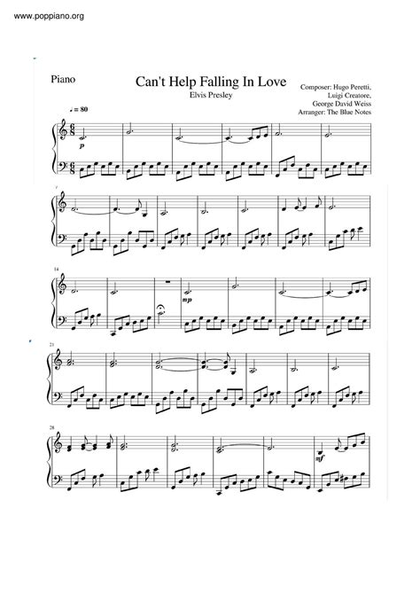 cant help falling in love lyrics|can't help falling in love sheet music.